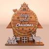 Kreativer Hölzerner 3D Weihnachts-Countdown-Kalender Hängende Dekoration Geeignet für Weihnachtsfeier Heim-Desktop-Dekoration Ornamente