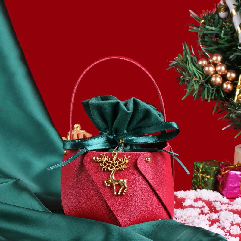 Velvet Christmas Eve Apple Tote & Gift Bag