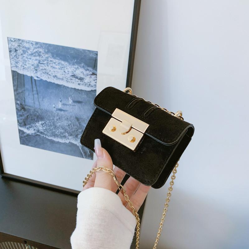 Chic Autumn Casual Mini Square Bag For Women With Soft Pu Leather And Chain Strap