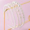 4-Piece Set of Fashionable and Simple Fairy-Like Pearl Headbands, Versatile Hair Accessories for Women, Suitable for Daily Casual Wear and D
