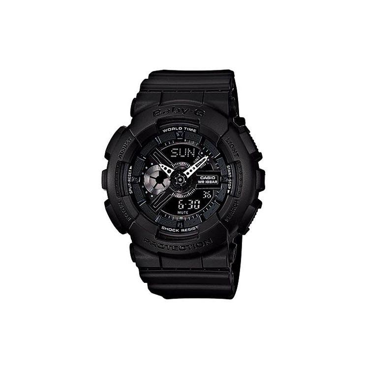 

Casio Baby-G Theme Series Large Dial Dual Display Multifunction Quartz Movement Resin Strap Watch Women watches Black BA-110BC-1 Regular Watch Box,Black Dial