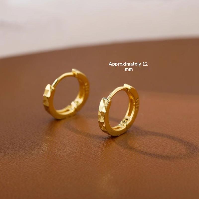 1Pair Stainless Steel Hoop Earrings For Women Glamour Gold Color Metal Cartilage Earrings Piercing Jewelry