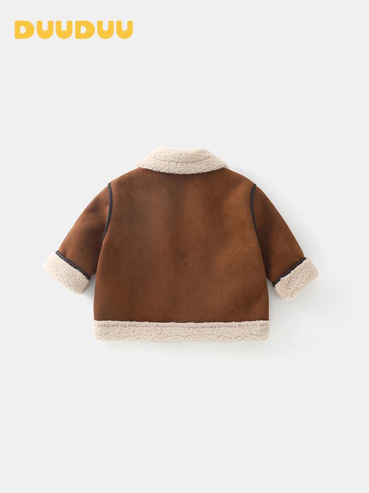 DUUDUUD 2025 Fleece-Lined Toddler Jacket: Thick Winter Coat for Boys