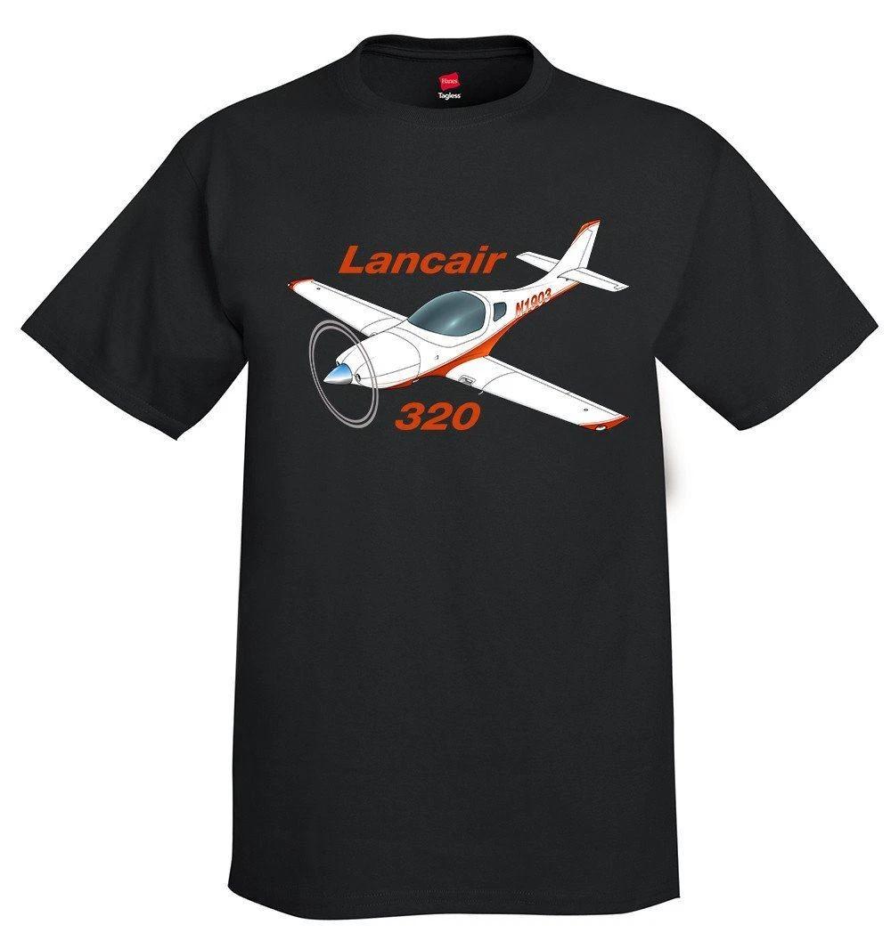 

Футболка с изображением самолета Lancair 320 - Персонализированная с вашим бортовым номером N# 3XL