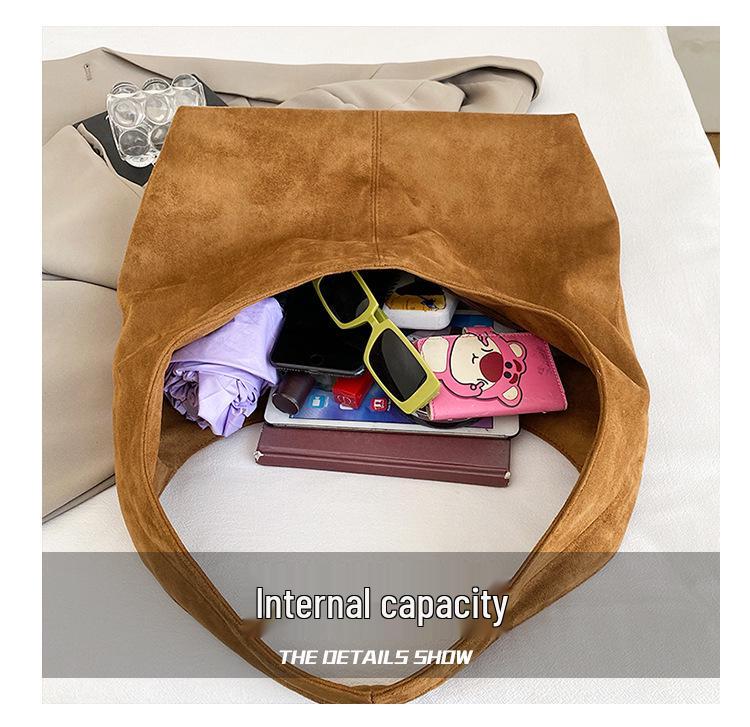 2025 Retro Woolen Women's Large Capacity Shoulder Tote Bag