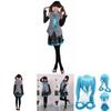 Breathable Hatsune Miku Vocaloid Cosplay Costume With Wig Tops Dress And Tie