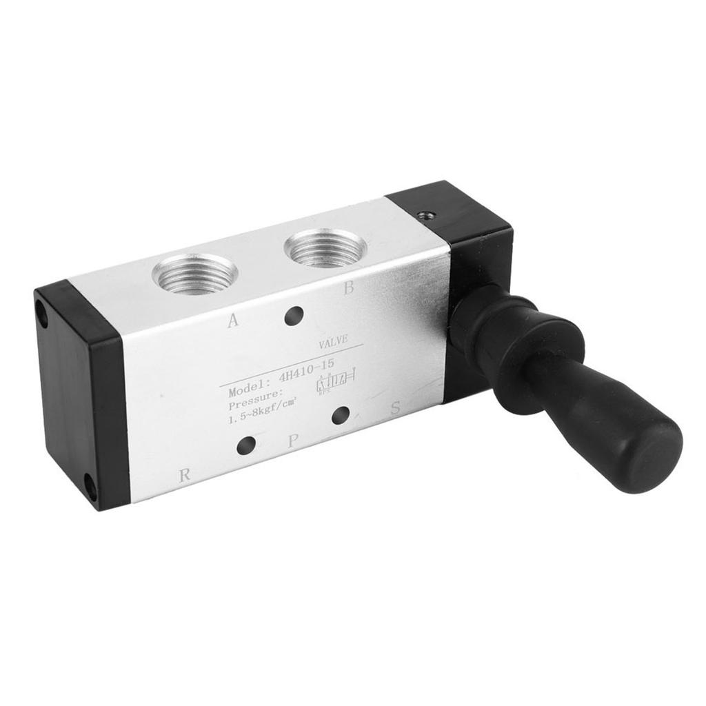 Pneumatic Manual Control Valve 5 Port 2 Position Hand Lever Valve 0~0.8Mpa (4H210-08)