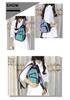 Vielseitiger Mini-Rucksack mit Diamantgittermuster: Multifunktionale Schulter-, Crossbody-, Hüft- und Brusttasche für High-School-Schülerinnen und Frauen.