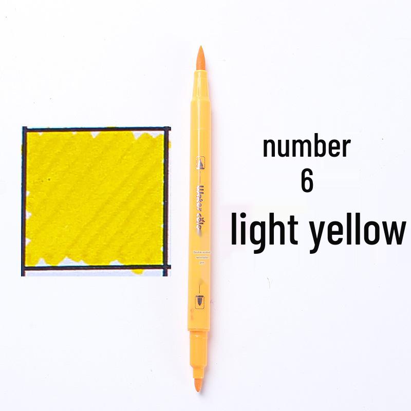

Large Capacity Double-Ended Watercolor Marker - Blue, Yellow, Black
