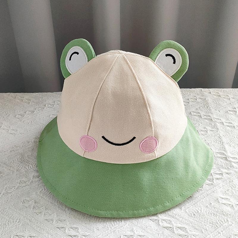 Kids Sun Hat Wide Brimmed Bucket Hat Cartoon Outdoor Children's Hat