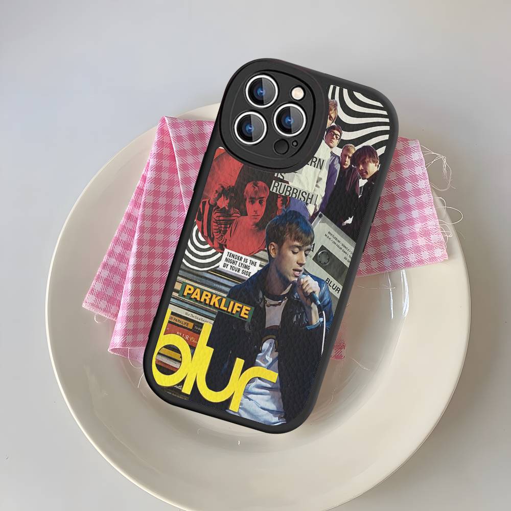 Rock Band B-Blur For IPhone 16 15 14 13 12 11 Pro Max Plus Shockproof Leather Soft Phone Cover