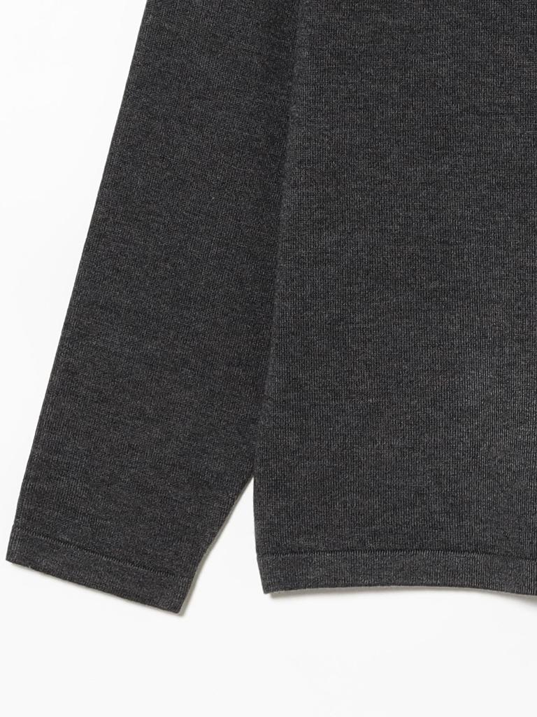 BEAMS Life Store by Beams Men's 14 Gauge Crew Neck T-Shirt, Grey, Size M