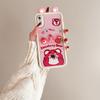 KEYSION Cute Ear 3D Cartoon Case for iPhone XS Max X with Bracelet Soft Silicone Shockproof Phone Back Cover for iPhone XR