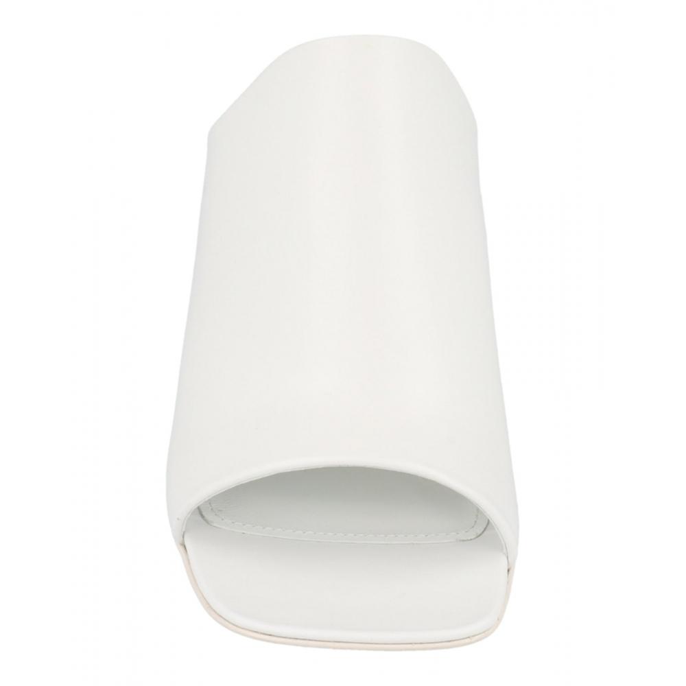 Salvatore Ferragamo Era Leather Mules White