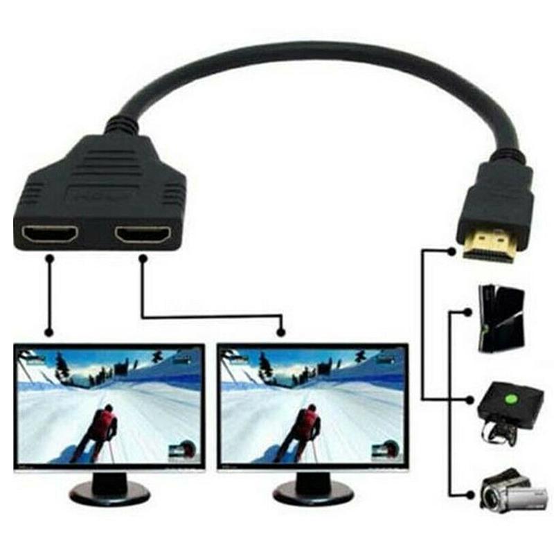 

1 вход 2 hdmi совместимый кабель сплиттера Hd 1080P видеомикшер адаптер выход