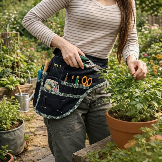 Sewing Organizer Belt Hands-Free with Multiple Waist Storage Bag Pockets Adjustable Tool Belt Sewing Quilting DIY