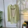 Women's Two-Piece Chiffon Sun Protection Shirt - Breathable, Versatile, and Trendy Summer Outerwear