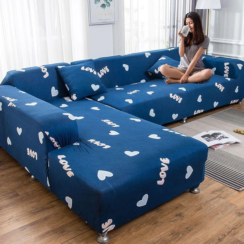 Stretch Sofa Cover Slipcovers Elastic All-inclusive Couch Case for Different Shape Sofa Loveseat Chair L-Style Sofa Case