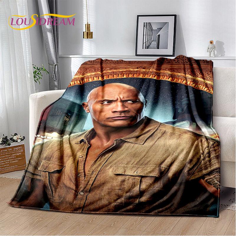 HD The Rock Dwayne Johnson Soft Plush Blanket,Flannel Blanket Throw Blanket for Living Room Bedroom Bed Sofa Picnic Cover Kids