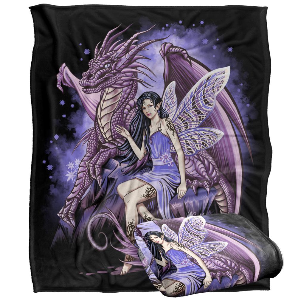 JQ Licensing Protectors of The Realm Silky Fairy & Dragon Supersoft Blanket