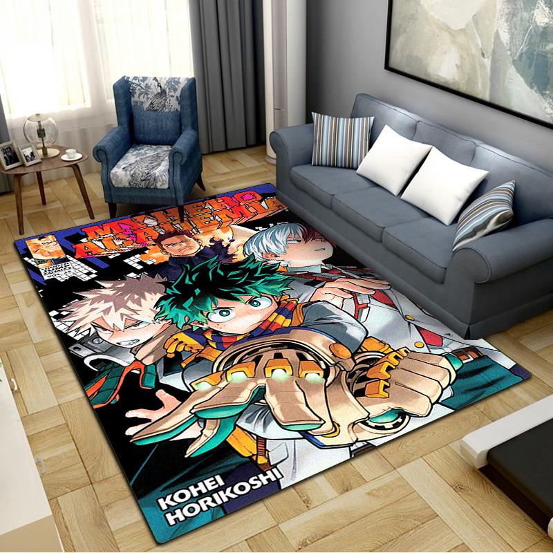 My Hero Academia Carpet Rug for Living Room Bedroom Home Sofa Decoration,Kids play Non-slip Floor Mat