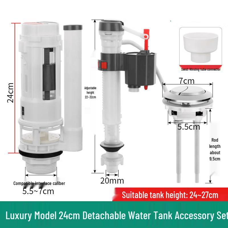 You Shu Toilet Flush Tank Inlet & Outlet Valve Set