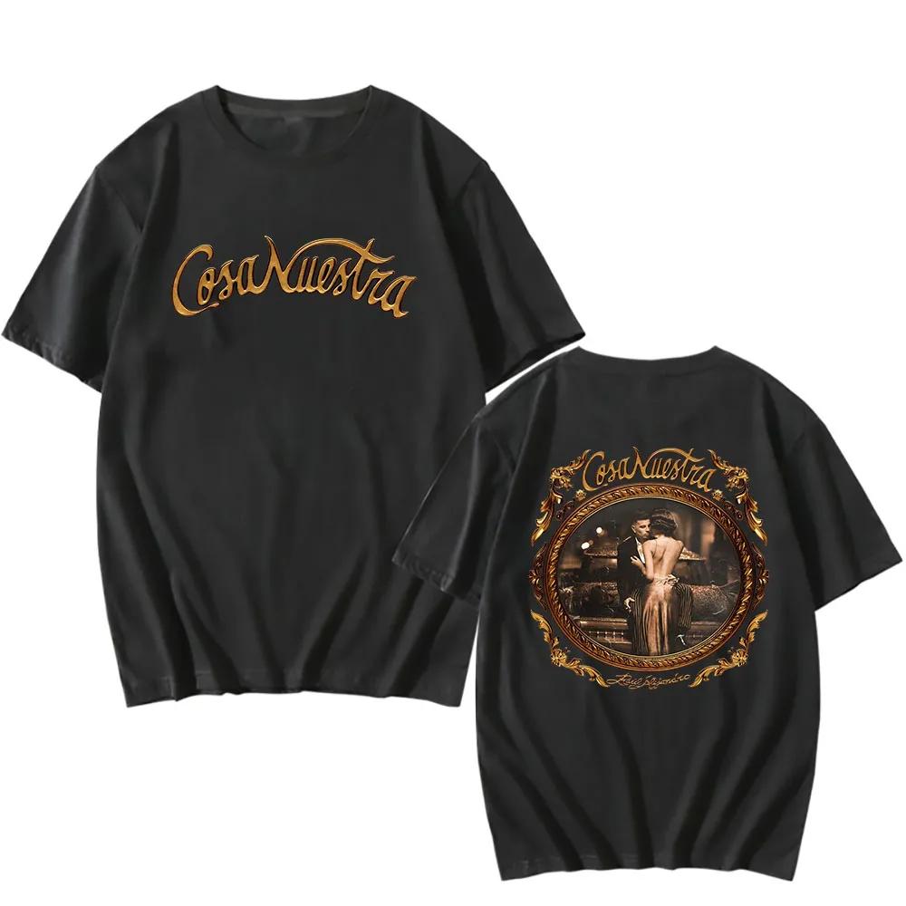Rauw Alejandro Coca Nuestra T-shirts Fashion Casual T Shirts Cotton Short Sleeve Tees Vintage Harajuku Printing Tee-shirt