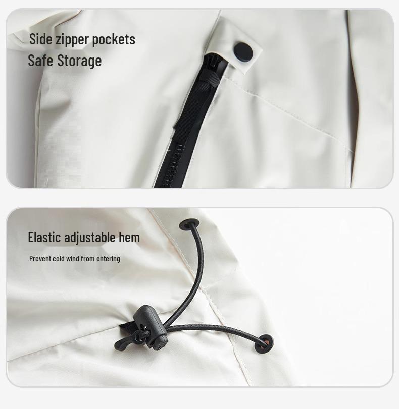 Unisex 3-in-1 Windproof Waterproof Hiking Jacket with Detachable Liner for Autumn/Winter