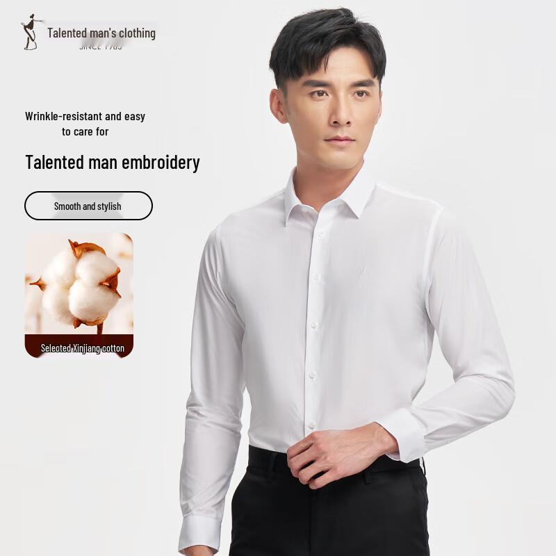 Caizi Men s Long Sleeve Business Casual Shirt 41