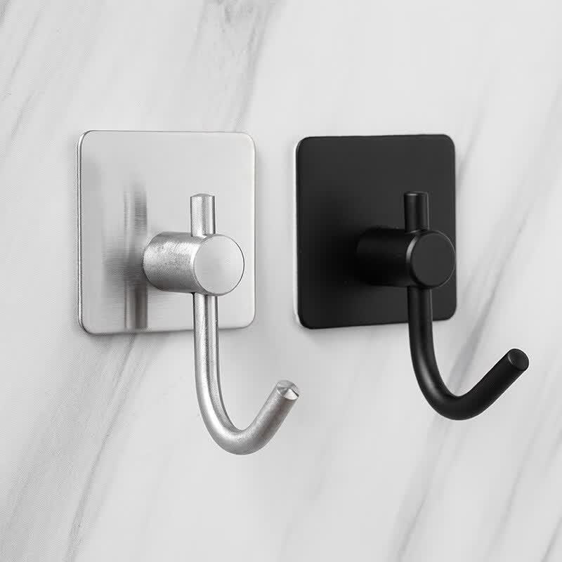 Feng Zhi 304 Stainless Steel Adhesive Coat Hooks (5-Pack)