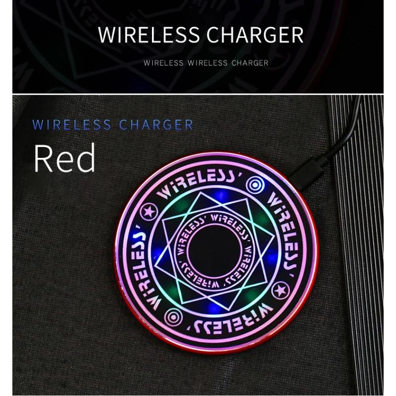 10W Fast Wireless Charger Magic Circle For iPhone 12 11 11Pro Max Qi Fast Charging Pad for Samsung Xiaomi Mi  Fast Charger
