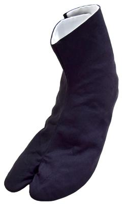 Cotton Tabi Dark Black Sole That Hides Made In [Aiai] Socks, Blue, Dirt, Japan, 21.5cm - 28.0cm (25.5cm)