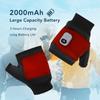 Rechargeable 1Pair Unisex Electric Heating Winter Outdoor Heated Gloves Half Finger Touchscreen Warmer Mitten for Outdoor Hiking