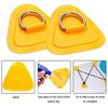 6Pcs D-Rings Patches PVC Stainless Deck Rigging Sets Inflatable Boat D-Rings Pad