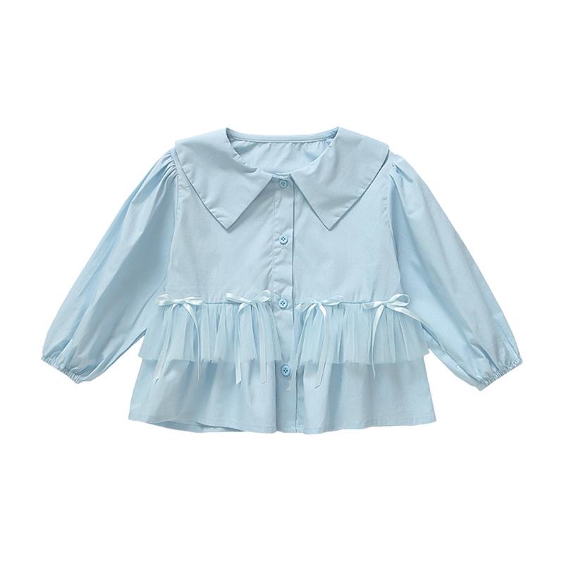 2025 Spring/Autumn Long Sleeve Princess Shirt for Baby Girls