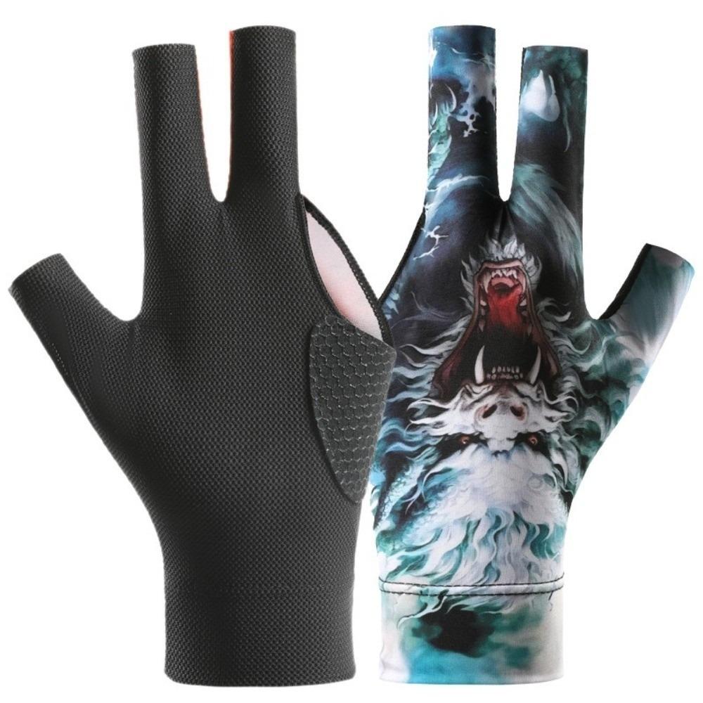 Antislip Biljart Handschoen Elastische Biljart Trainingshandschoenen Drie Vingers Handschoen Fitness Accessoires