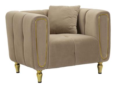 Armchair Alma Gray With Cushion Cm 97X81X71