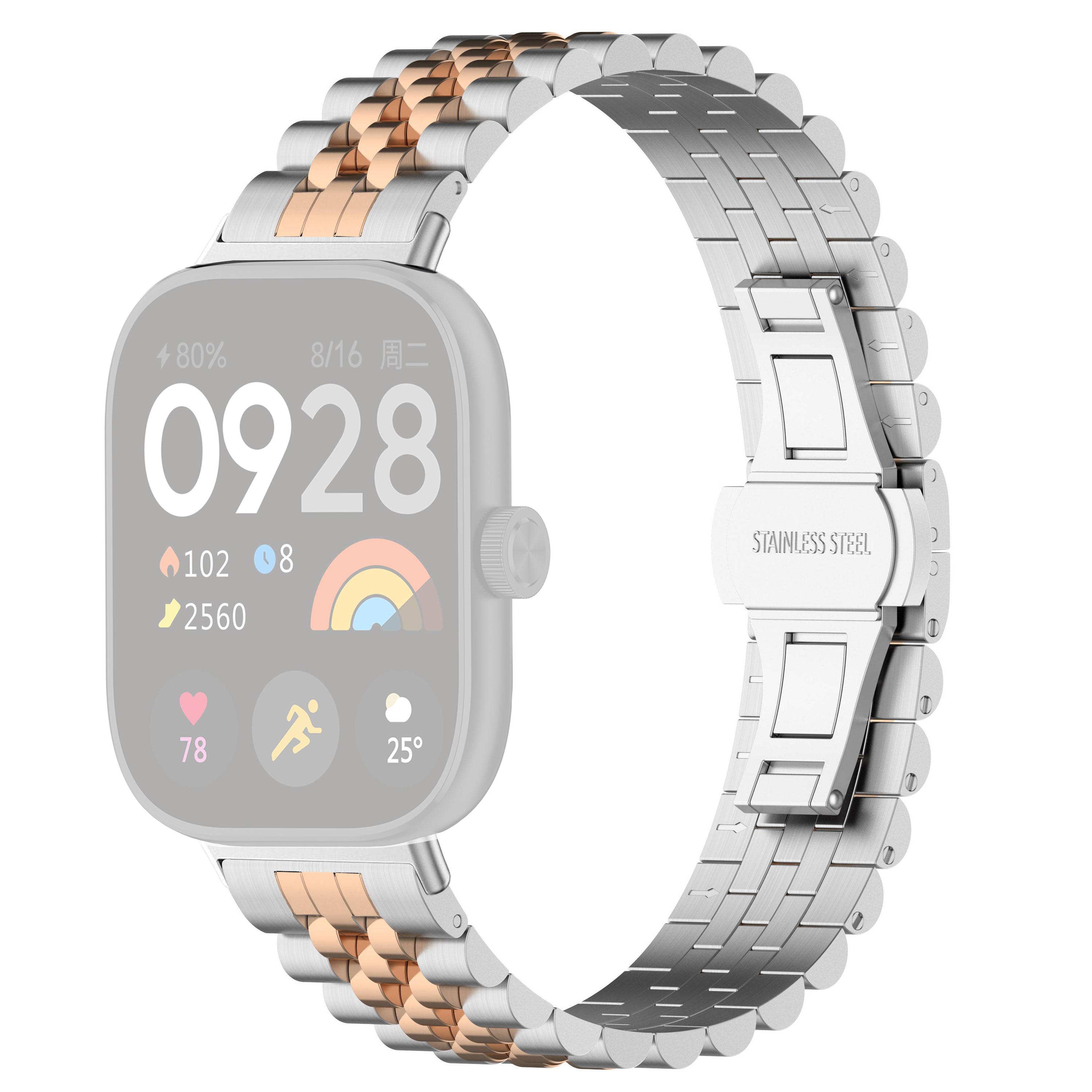 

Для Xiaomi Smart Band 9 Pro/8 Pro/Redmi Watch 4/Watch 5/Watch 5 eSIM Ремешок для часов из нержавеющей стали Запасной ремешок H