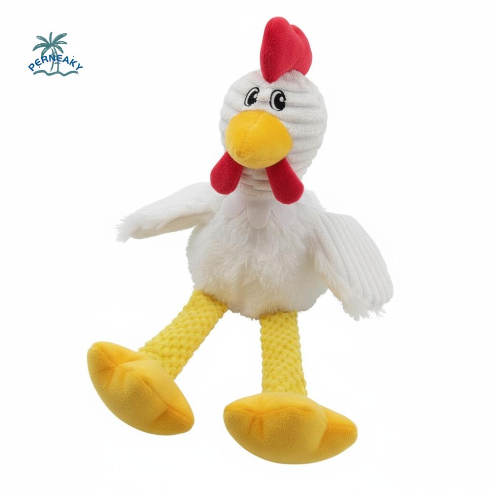 Chew-Resistant Squeaky Plush Dog Toys Squeak Sound Indestructible Material Dog Chewing Interactive Toy Bite-Proof