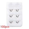 100PCS Bra Extension Lingerie Strap Extender Replacement Womens Accessoires With 3 Hooks Bar Extender Buckle Extension Lingerie