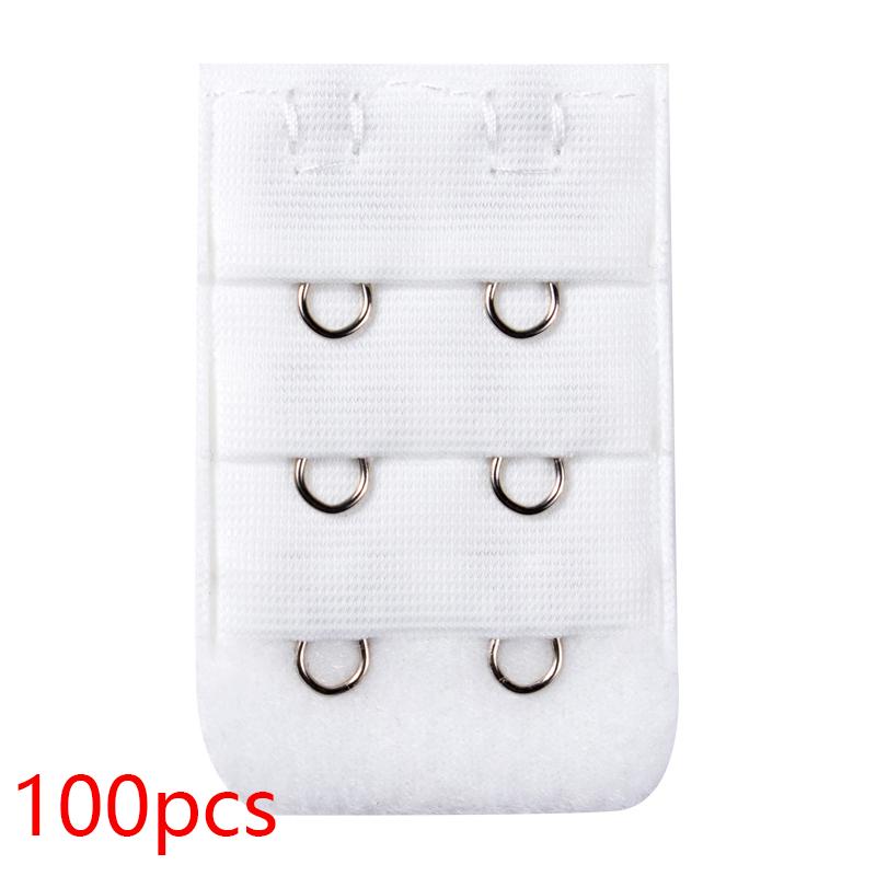 100PCS Bra Extension Lingerie Strap Extender Replacement Womens Accessoires With 3 Hooks Bar Extender Buckle Extension Lingerie
