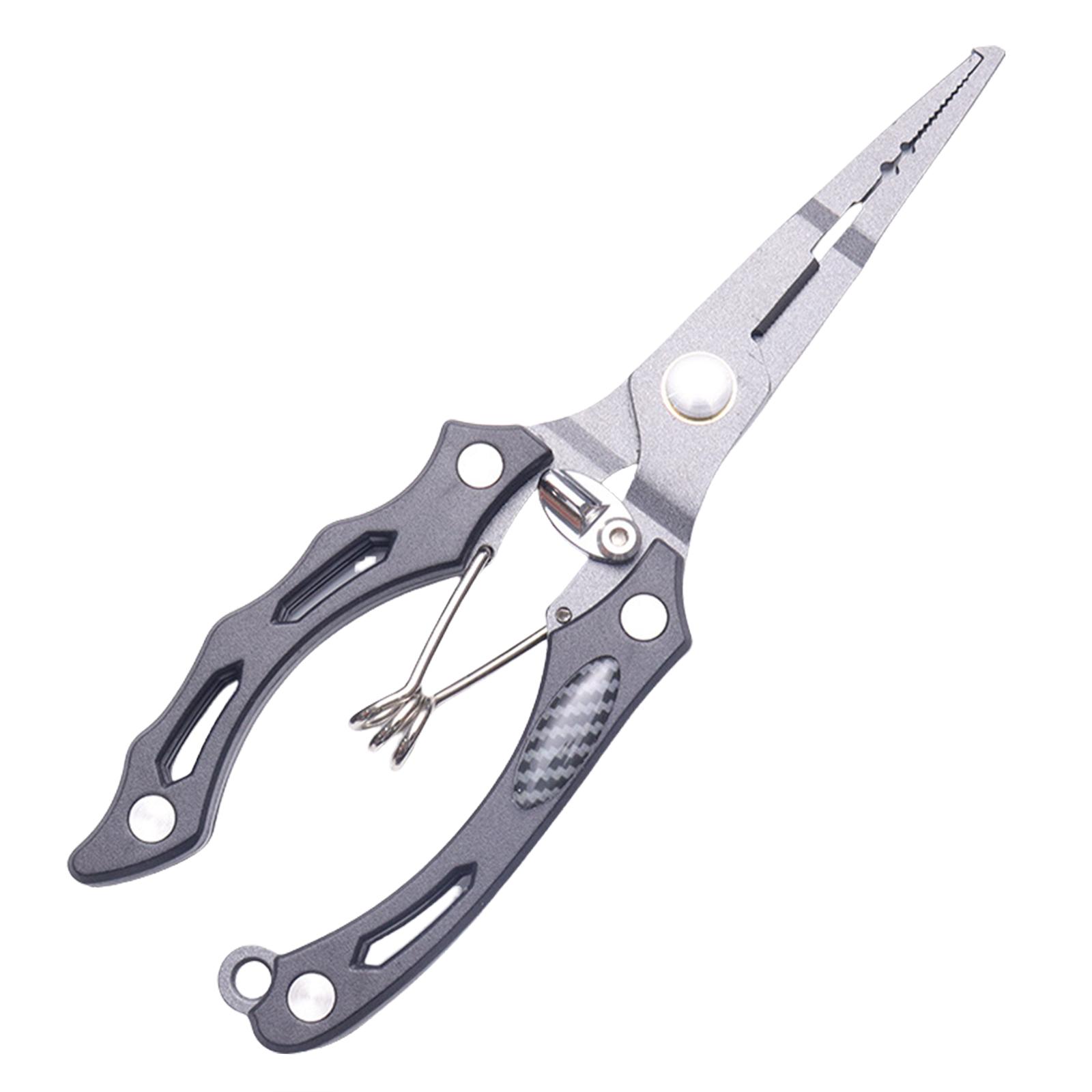 

Fishing Line Cutter Pliers Stainless Steel Hook Remover Fishing Scissors Portable Uncoupling Pliers Fishing Tool чёрный