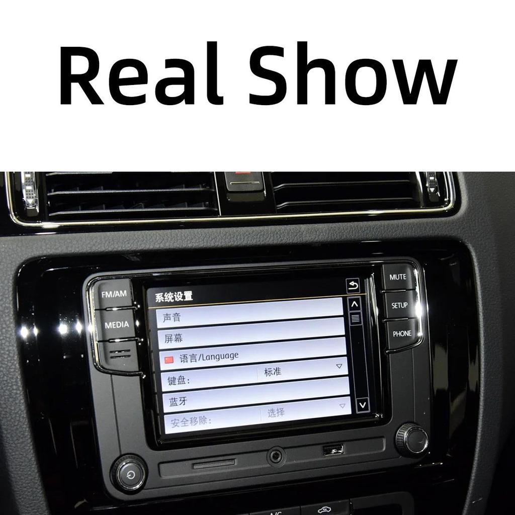 X1/x2 For VW Polo 5 6R Golf 6 Jetta A6 Bora Skoda Octavia Fabia 2 RCN210 Radio Control Rotary Knob Screen Switch Button Cover