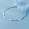 Modian High Quality Double Layer Snake Chain Anklet for Women Girl With Heart Lobster Clasp Fit Beads Charm Anklet Fine Jewelry