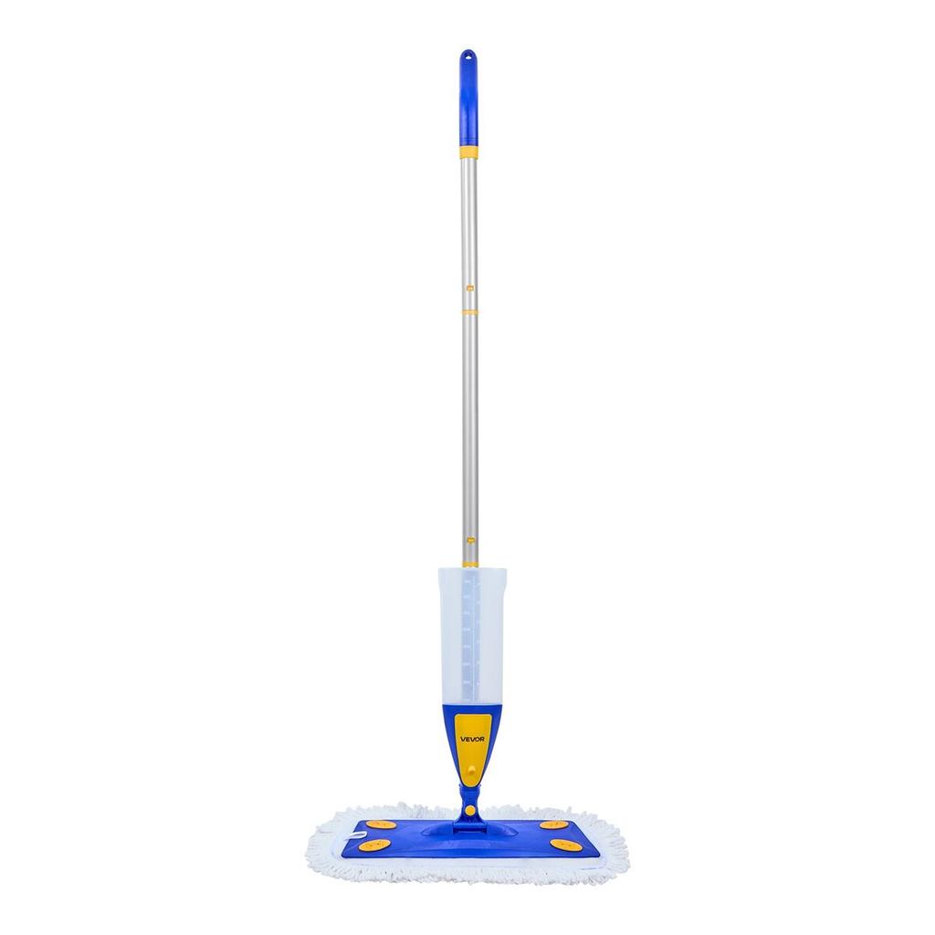 Spray Mop, with 3 Washable Pads for Dry and Wet Floor Cleaning & an 800ml Refillable Water Tank, Microfiber Dust Wet Mop & Twisted Cotton Dry Mop,