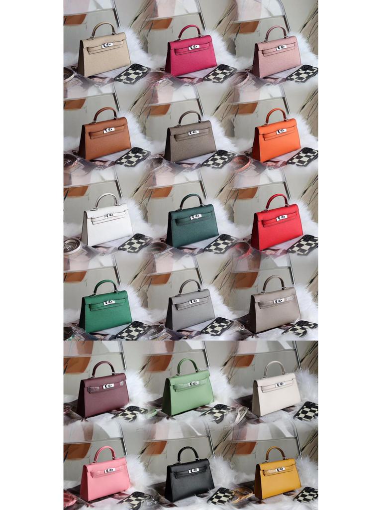 Bolso Kelly Color Caramelo: Bolso de Mano de Moda Europeo y Americano para Mujer, Bolso de Hombro Único o Cruzado de Gama Alta