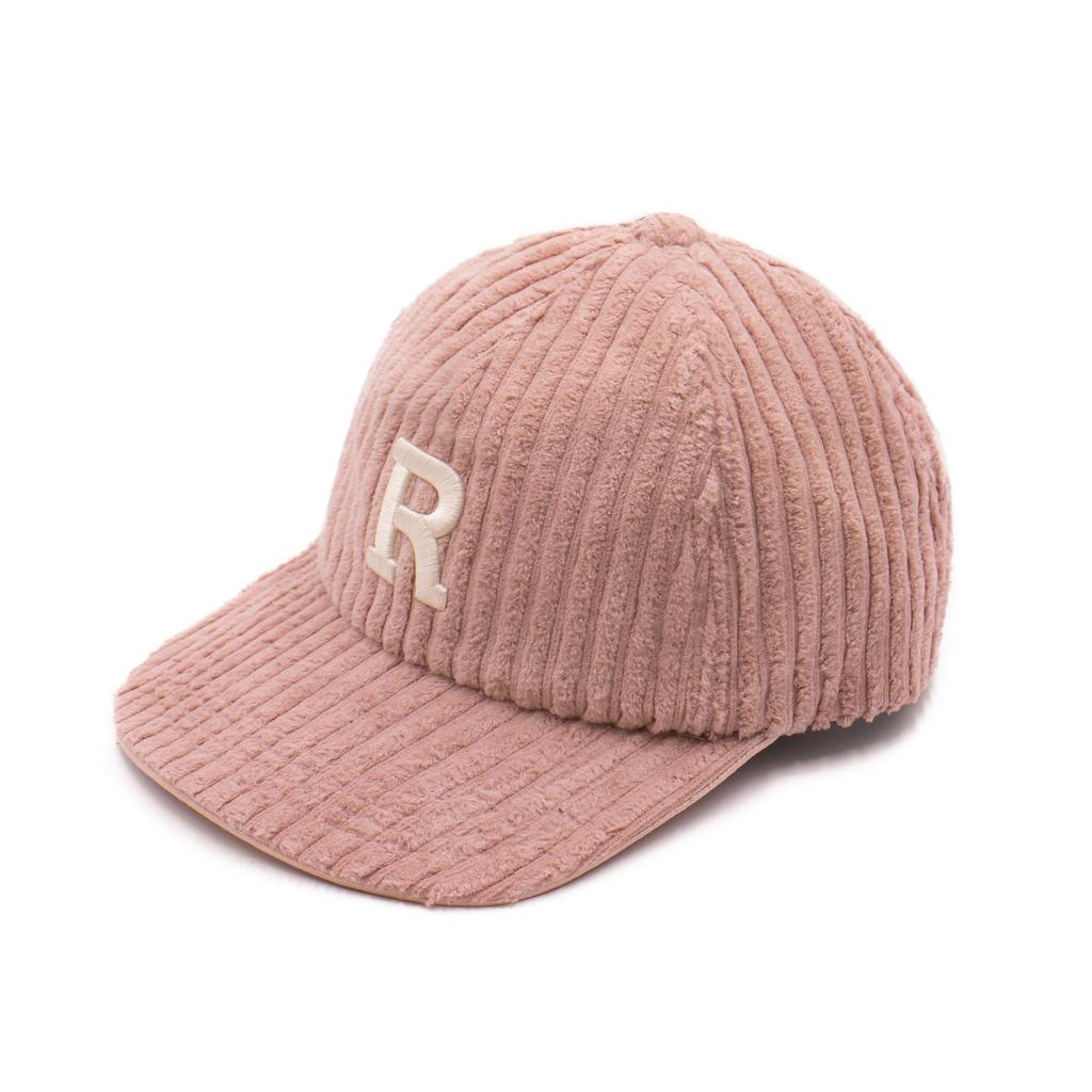VERUTUM Vrt Initial 5-Panel Flat Brim Indie Pink R Corduroy Cap
