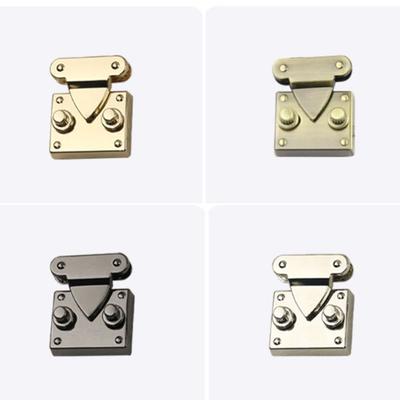 High Quality Metal Clasp Lock Durable 4 Colors Square Twist Lock Accessories DIY Handbag