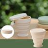 Tazza Telescopica Compatta in Silicone - Tazza da Viaggio Riutilizzabile per Escursioni all'Aperto, 180ml, Coperchio Antipolvere