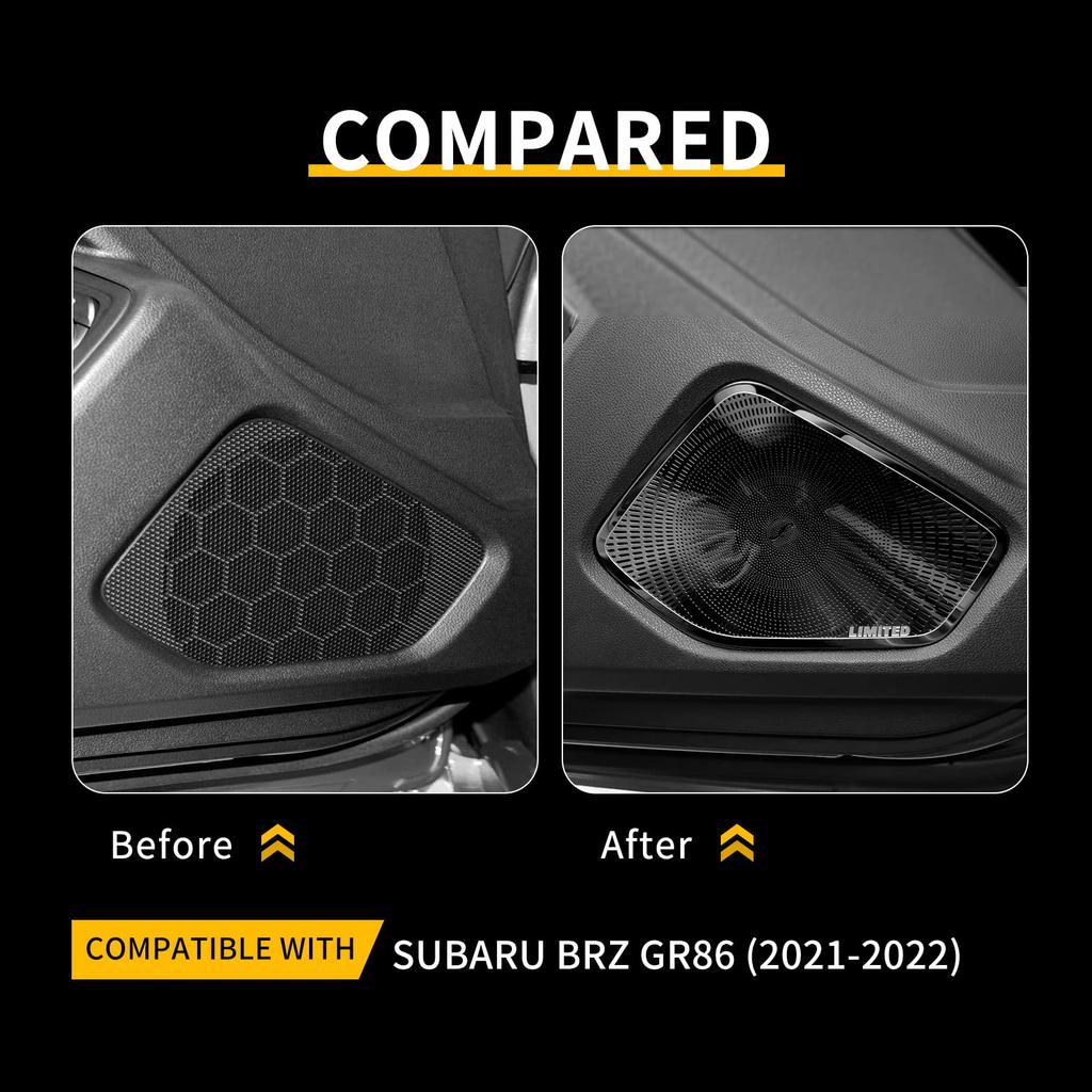 KUNGKIC Nowa Toyota GR86 ZN8 Subaru BRZ ZD8 Osłona Głośnika Audio w Drzwiach Ramka Dekoracyjna
